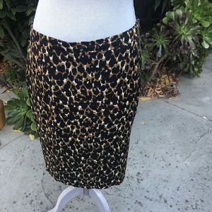 Ann Taylor Fall Print Skirt Size 4